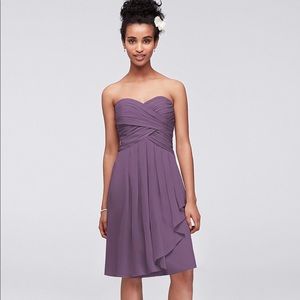 David’s Bridal Plum Bridesmaid Dress